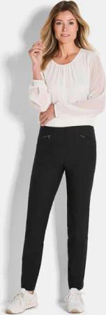 Schmale Bengalinhose LOUISA innen angeraut - schwarz - Gr. 275 von Goldner Fashion