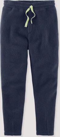 hessnatur Kinder Fleece Hose aus Bio-Baumwolle - blau - Größe 122/128