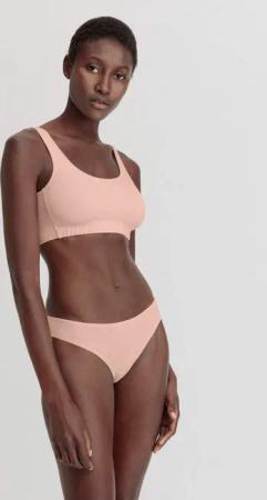 hessnatur Damen Slip Regular Cut im 3er-Pack COTTON FEEL aus Bio-Baumwolle - rosa - Größe 48