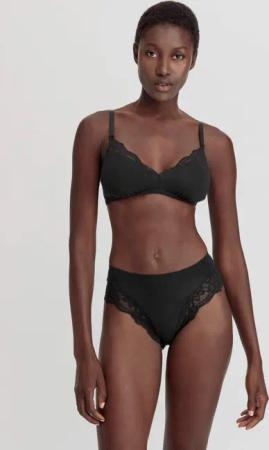hessnatur Damen Soft BH PURE SENSE aus TENCEL™ Modal - schwarz - Größe 36