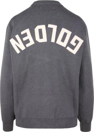 Golden Goose - Sweater Crew Neck With Logo - Größe S - grau