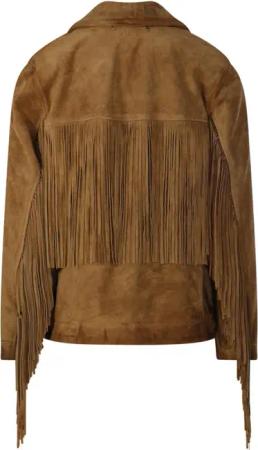 Golden Goose - Journey W`S Jacket With Fringes - Größe 40 - braun