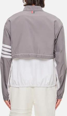Thom Browne - High Collar Grey Color Block Jacket - Größe 1 - grau