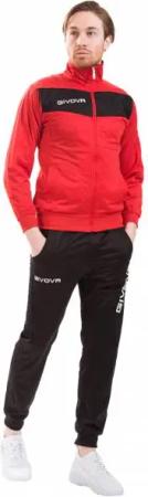 Givova Tuta Visa Trainingsanzug rot/schwarz