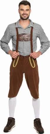 Trachtenset Herren Oktoberfest-Kostüm MIESEPETER® schwarz