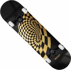 Rocket Vortex Foil Gold 8" Skateboard RKT-COM-1553