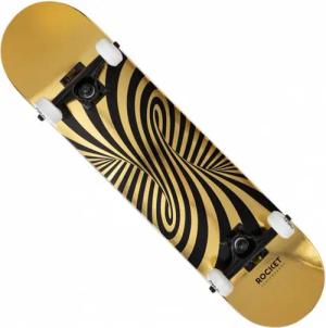 Rocket Twisted Foil Gold 7,50" Skateboard RKT-COM-1555