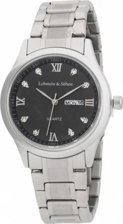Lobstein & Söhne® "Leopold" Uhr silber/schwarz