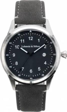 Lobstein & Söhne® "Gustav" Uhr dunkelgrau