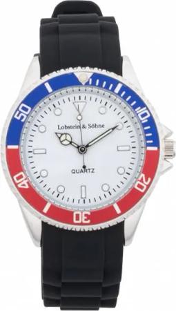 Lobstein & Söhne® "Konstantin" Uhr blau/rot