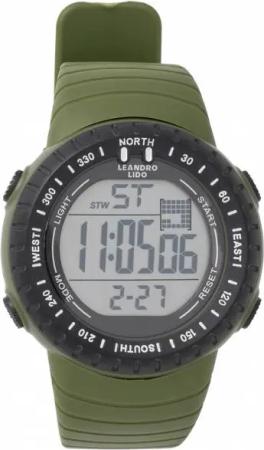 LEANDRO LIDO "Vescia" Unisex Sport Uhr grün