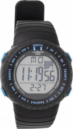 LEANDRO LIDO "Vescia" Unisex Sport Uhr schwarz/blau