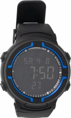 LEANDRO LIDO "Vernazza" Unisex Sport Uhr schwarz/blau