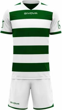 Givova Rugby Set Trikot mit Shorts weiß/grün