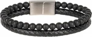 Lobstein & Söhne "Arthur" Herren Armband schwarz/silber