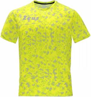Zeus Pixel Herren Fitness Trikot neon gelb