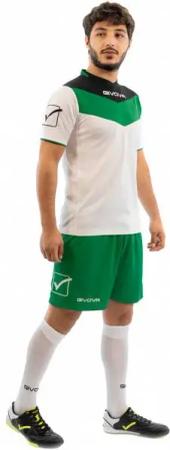 Givova Kit Campo Set Trikot + Shorts schwarz/grün
