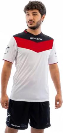 Givova Kit Campo Set Trikot + Shorts rot/schwarz