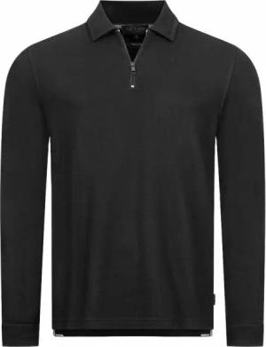 TED BAKER Karpol Soft Touch Herren Sweatshirt mit Kragen 269623-BLACK