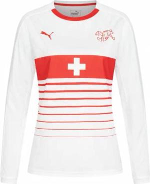 Schweiz PUMA Damen Auswärts Langarm Trikot 750170-02
