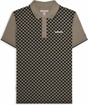 Lambretta Two Tone Herren Polo-Shirt SS1224-LICHEN GRN