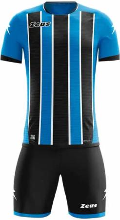 Zeus Icon Teamwear Set Trikot mit Shorts royal schwarz