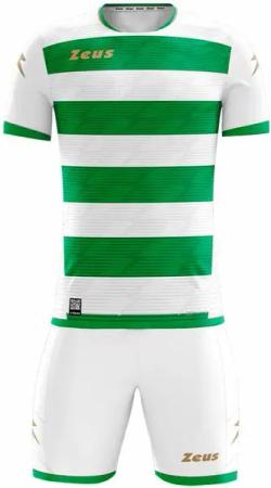 Zeus Icon Teamwear Set Trikot mit Shorts weiß grün