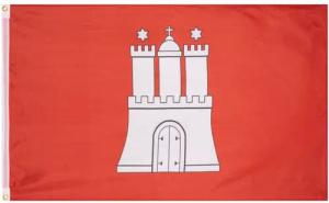 Hamburg MUWO "Deutschland" Flagge 90x150cm