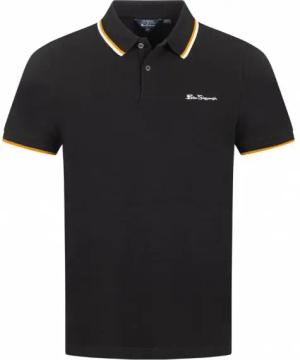 BEN SHERMAN Twin Tipped Herren Polo-Shirt 0076270-BLACK
