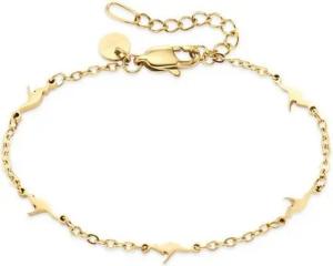 KangaROOS Edelstahlarmband Schmuck Geschenk, Armkette Ankerkette Känguru