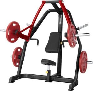 Bodybuilding-Gerät Dehnungspresse sitzend Lastplatte Steelflex
