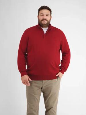 Troyer in Flachstrickqualität - Ruby Red