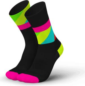 INCYLENCE ULTRALIGHT STRIDES LAUFSOCKEN Unisex Black Pink Canary 39-42