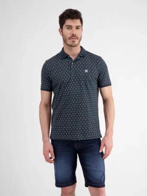 Poloshirt mit Punkt-Print - Classic Navy
