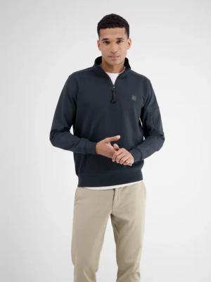 Herren Sweatshirt mit Troyerkragen - Classic Navy