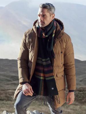Lange Steppjacke im Parka-Design, dick gefüttert - Brown