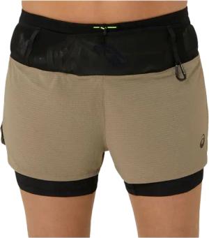 ASICS FUJITRAIL 2IN1 SHORT Damen Braun XS