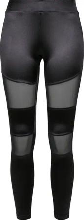 Damen-Leggings Urban Classics shiny tech mesh