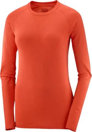 SALOMON SENSE LS TEE DAMEN Damen Rot L