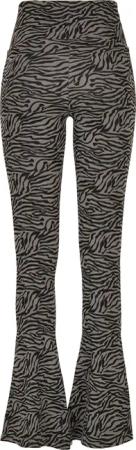 Damen-Leggings mit hoher Taille Urban Classics zebra boot (GT)