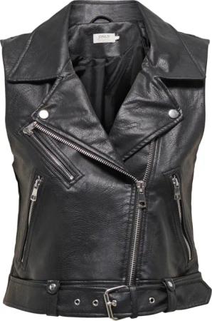 Ärmellose Kunstlederjacke Frau Only Vera