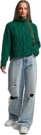 Pullover aus Zopfstrick, Damen Superdry