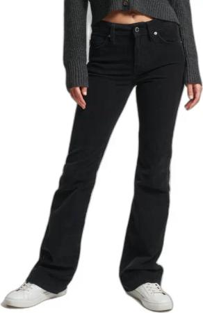 Schmale, ausgestellte Jeans aus Cord mit halbhoher Taille, Damen Superdry