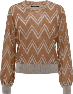 Langarmpullover Frau Only Onlnicole Life Glitter Knt
