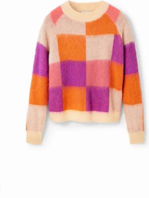 Jacquard-Pullover, Damen, kariert Desigual