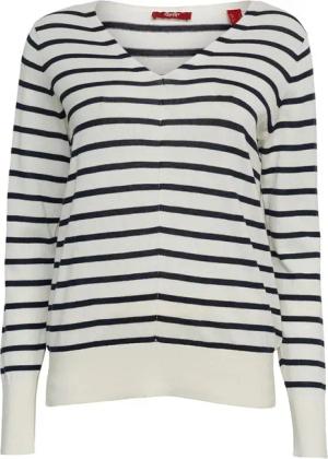 Gestreifter Pullover mit V-Ausschnitt, Damen Esprit