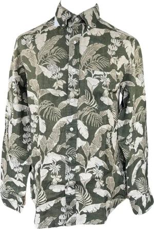 Bedrucktes Hemd Gant Reg Linen