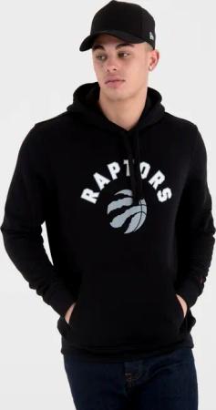 Sweat capuche New Era avec logo de l'équipe Toronto Raptors