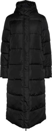 Lange Daunenjacke mit Kapuze, Damen Pieces
