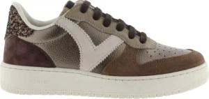 Damen-Sneakers aus Metallic- und Wildleder Victoria Madrid